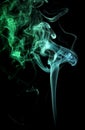 Green and teal smoke Royalty Free Stock Photo