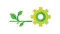 Green Technology Icon for Sustainable Solutions, vector design Generative AI Royalty Free Stock Photo