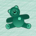 Green Teddy Bear Royalty Free Stock Photo