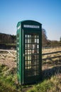 Green Telephone Box, Fangdale Beck, Bilsdale, North Yorkshire