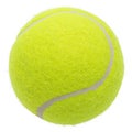 Green tennis ball, isolated on white background Royalty Free Stock Photo
