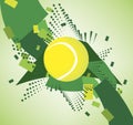 Green tennis courts Royalty Free Stock Photo