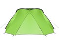 Green tent isolated