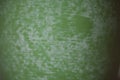 Green texture of handmade pottery. Close up view of green ceramic surface. Royalty Free Stock Photo