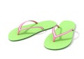 Green Thongs. Summertime Fun. Royalty Free Stock Photo