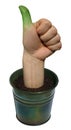 Green thumb Royalty Free Stock Photo