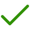 Green tick icon for web or app ui design Royalty Free Stock Photo