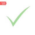 Green tick Mark for correct approved for your websites school and projects vector icon Royalty Free Stock Photo