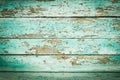 Green tide, blue, Orange old wood texture backgrounds. horizontal stripes, boards. roughness and cracks