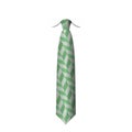 Green ties isolated on white background vector Royalty Free Stock Photo
