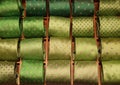 Green ties selection Royalty Free Stock Photo