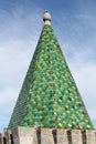 Green tile tower Royalty Free Stock Photo