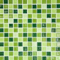 Green tile wall