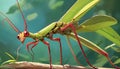 Green timema wingless stick insect