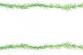 Green tinsel frame Royalty Free Stock Photo