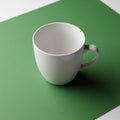Green to white enhancing contrast and drawing attention to the simplicity Royalty Free Stock Photo