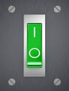 Green toggle switch