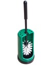 Green toilet brush