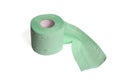 Green toilet-paper roll