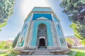 The facade of the Green Tomb in Bursa, Turkey