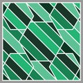 Green tone stripe shape and white line background