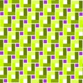 Green toned square and violet centre squre pattern - background