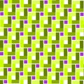 Green toned square and violet centre squre pattern - background Royalty Free Stock Photo