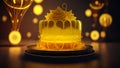 yellow banana cake