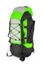 Green tourist backpack Royalty Free Stock Photo
