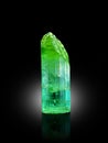 Green tourmaline crystals mineral specimen from kunar afghanistan