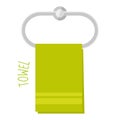 Green towel illustration Royalty Free Stock Photo
