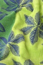 Green towel terry cloth