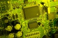 Green toxic circuit Royalty Free Stock Photo