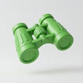 green toy binoculars for kids Royalty Free Stock Photo