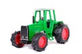 Green toy farm tractor Royalty Free Stock Photo
