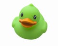 Green Toy Rubber Duck Royalty Free Stock Photo