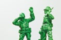 The green toy soldier Royalty Free Stock Photo