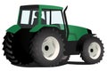 Green tractor Royalty Free Stock Photo