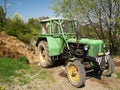 Green tractor