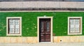 Green traditional Portuguese house