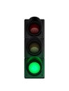 Green Traffic Light Composition Royalty Free Stock Photo