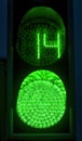 Green traffic light for pedestrian crossing Royalty Free Stock Photo