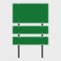 symbol Green traffic sign,Road board signs isolated on transparent background. Vector illustration EPS 10 Royalty Free Stock Photo