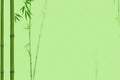 Green Tranquility: Bamboo Elegance on a Subtle Light Green Canvas. Royalty Free Stock Photo