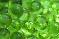 Green transparent balls