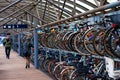 Green transport. Bike parking