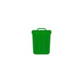 Green trash can sign icon. Vector illustration eps 10 Royalty Free Stock Photo