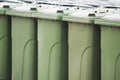 Green trash containers Royalty Free Stock Photo
