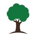 Green tree branch logo icon Royalty Free Stock Photo