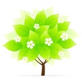 Green Tree Icon Royalty Free Stock Photo